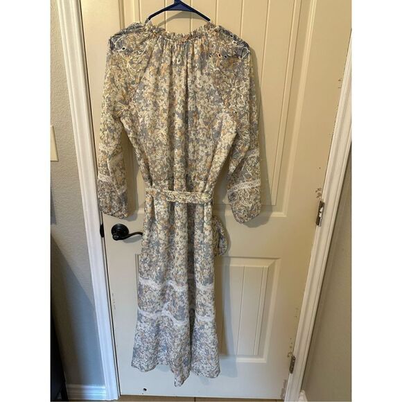 NWT Adelyn Rae Ditzy Floral Buttoned Midi Dress - Size Large - FD4000 - Picture 6 of 7